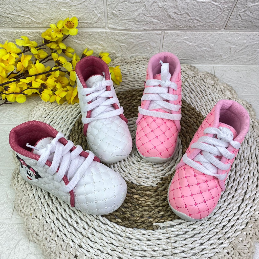 mandirishoesstore-SEPATU BOOTS MICKEY MOUSE ANAK PEREMPUAN 1-6 TAHUN CAY30