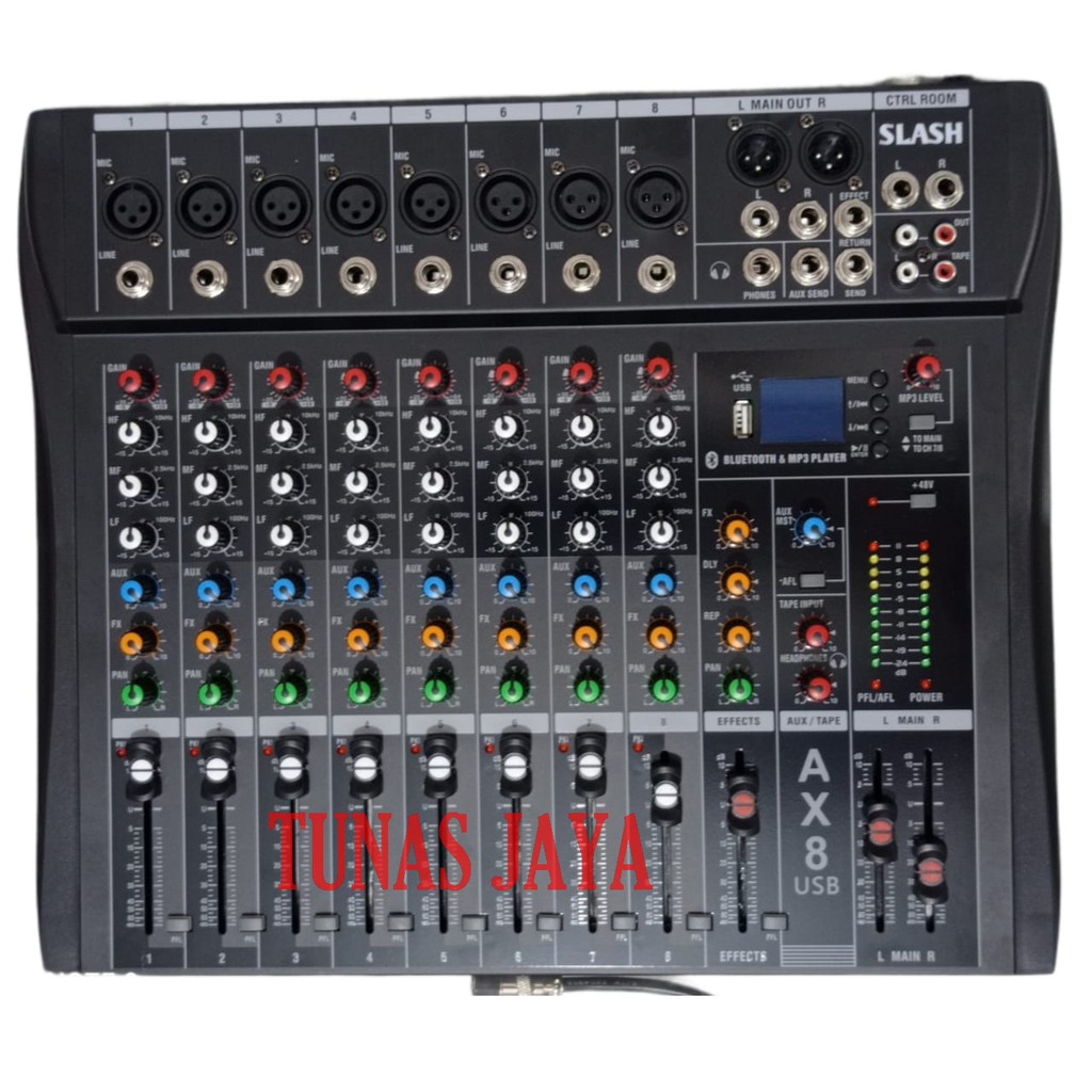 MIXER AUDIO 8 CHANNEL FULL SLASH AX8N MIXE SLASH AX8 N