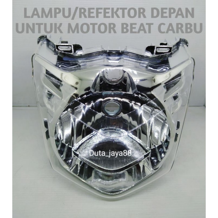 LAMPU/REFEKTOR DEPAN MOTOR BEAT CARBU