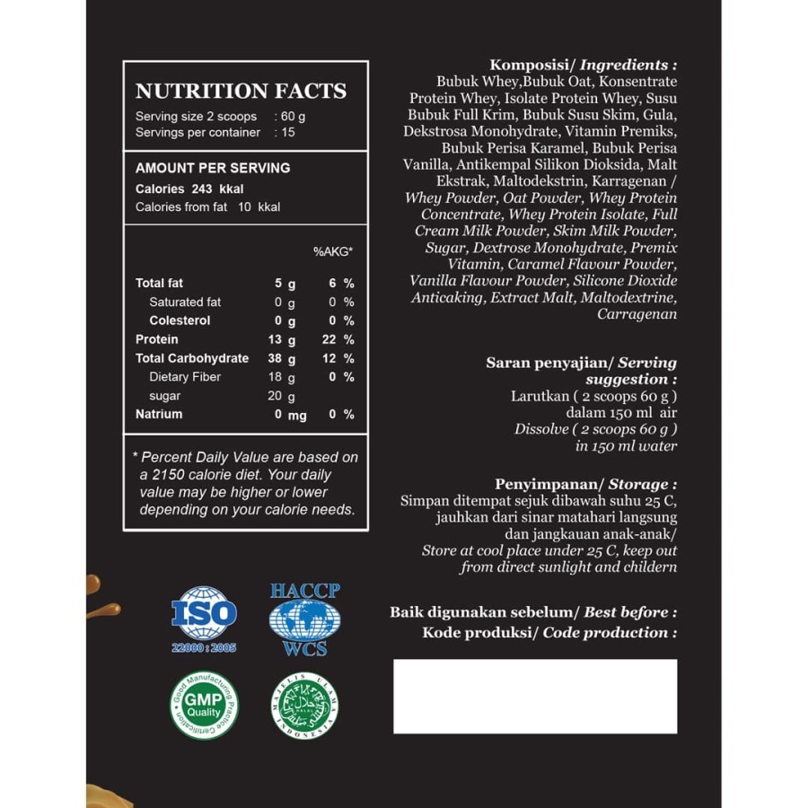 (Bonus Sample) Muscle First Pro Gainer M1 2 lbs 900 grams Mass Protein gram Progainer (2lbs)