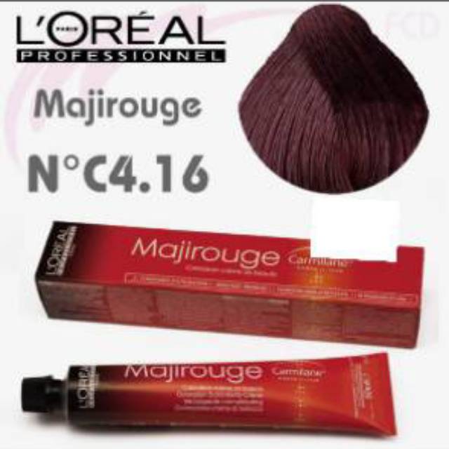 50 ML L'Oreal Majirel No 4.16 Ash Red Brown / Cat Rambut L'oreal / Majirel L'Oreal / Cat Loreal