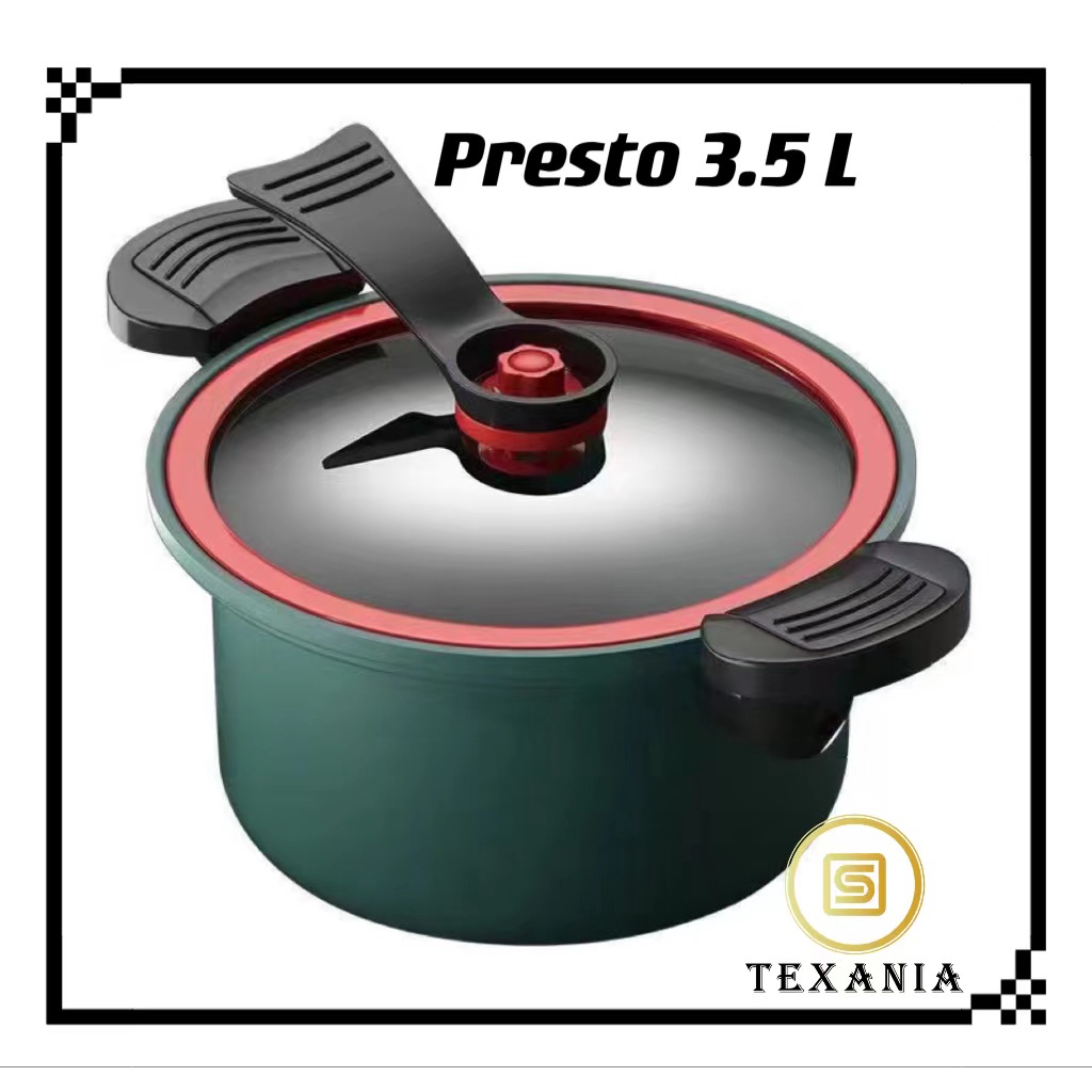 (TEXANIA)Panci Presto Teflon Pressure Cooker Pot Totipotent Panci Presto murah 3,5Liter