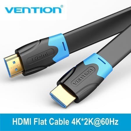Vention AAK Kabel HDMI Flat v2.0 High Speed Ultra HD 4K 3D Cable Murah