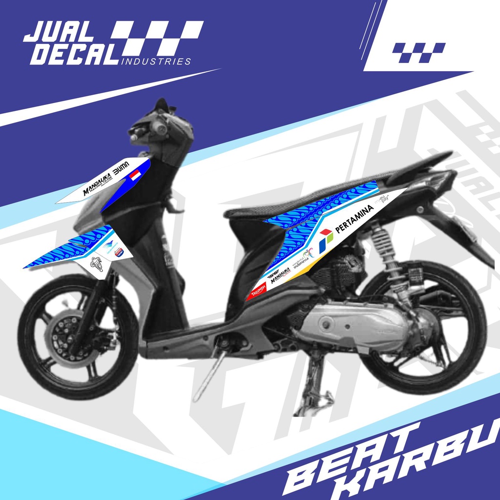 Striping Beat Karbu 2008-2012 | Stiker Beat Karbu Variasi | MANDALIKA Livery
