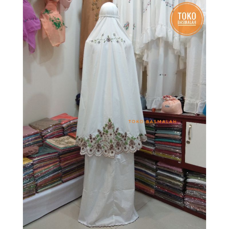 Mukena Bordir Biasa Bahan Katun Toko Basmallah Bukittinggi