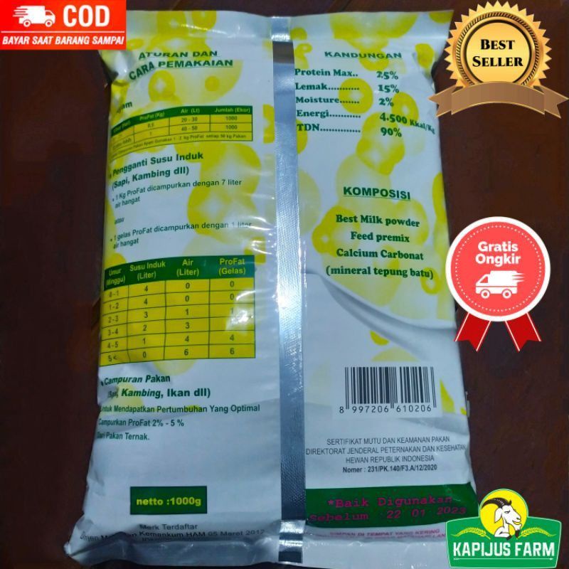 Provat Profat Susu Cempe Pedet / Profat Susu Ternak