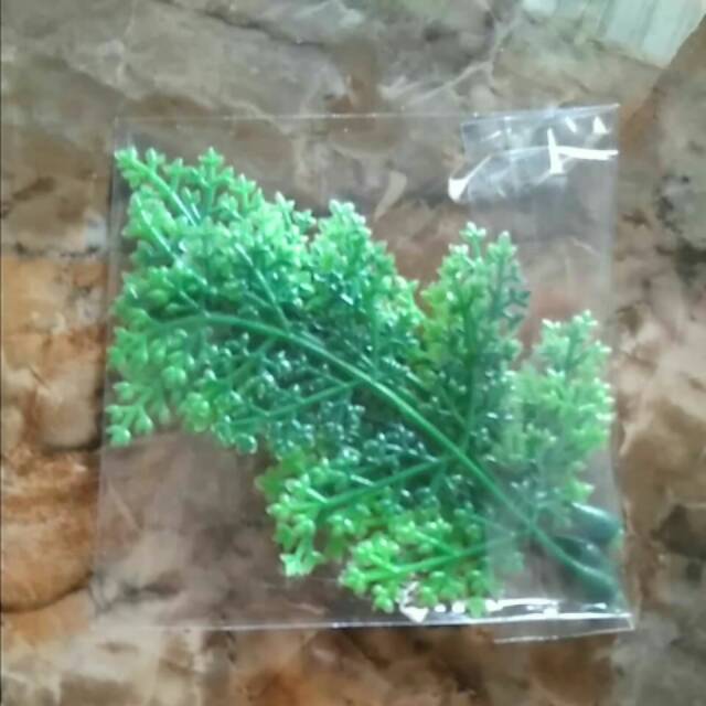 BI6 DAUN CEMARA IMITASI DAUN PLASTIK ARTIFICIAL BAHAN MAHAR RINGBOX