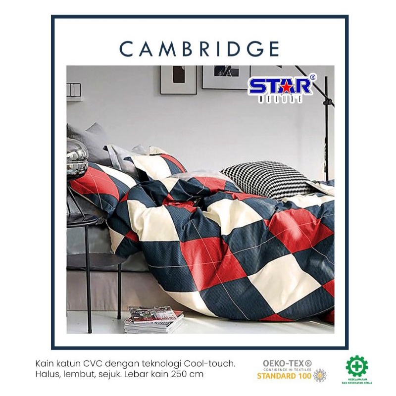 Bedcover Star Sprei Set Star Katun Premium