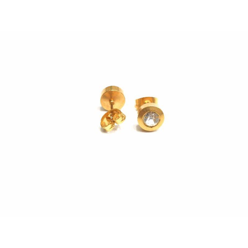 Anting Titanium Mata 1 Warna Emas