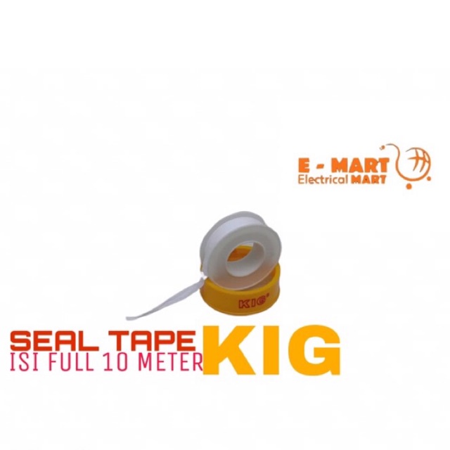 Seal Tape Pompa Air KIG 10 Meter MODEL ONDA Siltip Isolasi Pipa Sealtape 10M