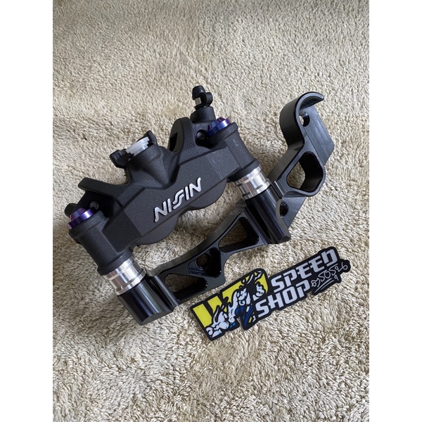 breket kaliper nissin africa twin brembo m4 m50 for aerox disc 230mm / 260mm
