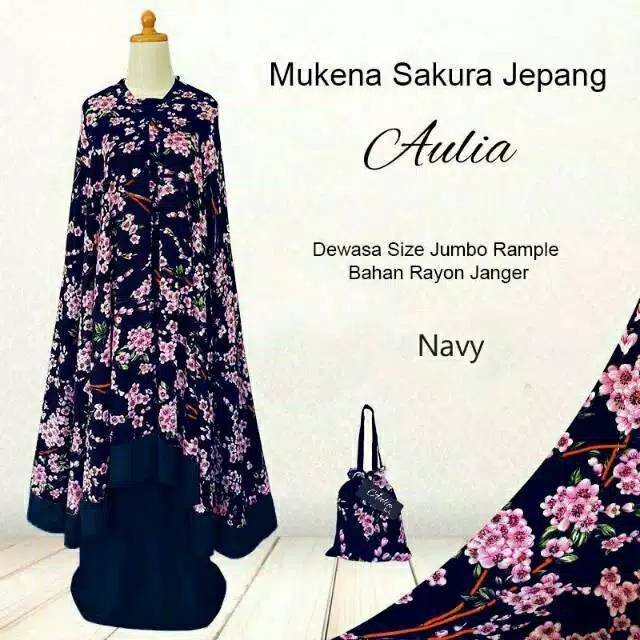 Mukena jumbo rempel sakura jepang