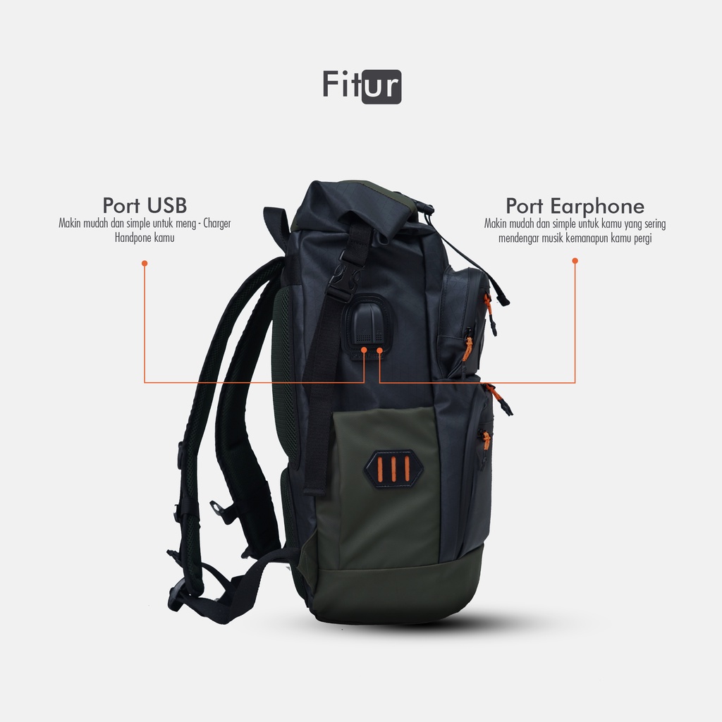 Aileron Series | Tas Ransel Laptop Punggung Ori Bag Pria Wanita Backpack Gunung | Urban Factor FORIND