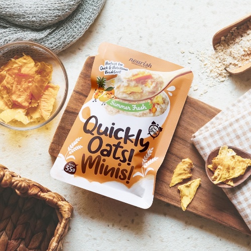 Quickly Oats! Minis! Instant Oatmeal Summer Fresh Sachet 55gr