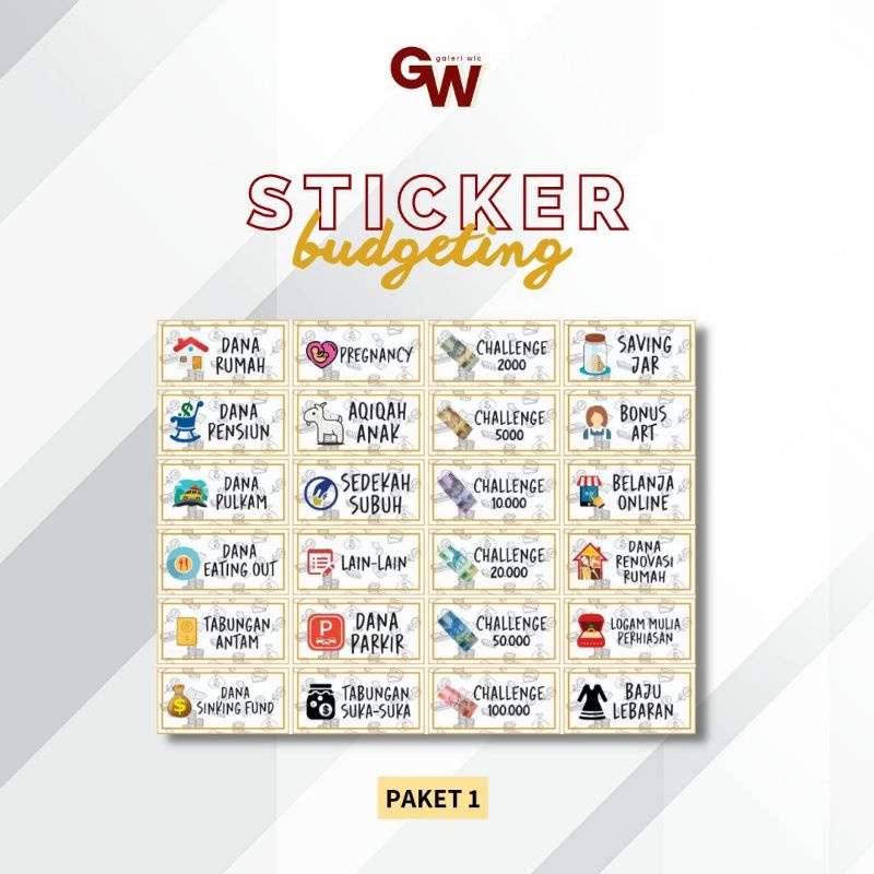 

aqka store - stiker budgeting