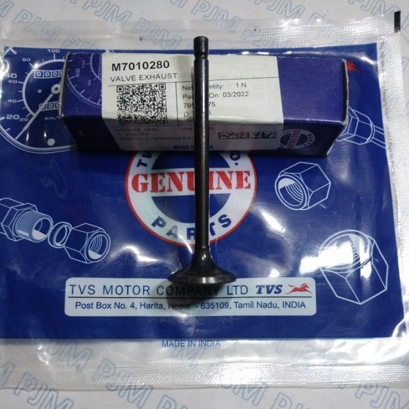 VALVE EXHAUST - APACHE RTR 160 Klep Ex APACHE RTR 160 180 ,TVS KING kode Parts :M7010280
