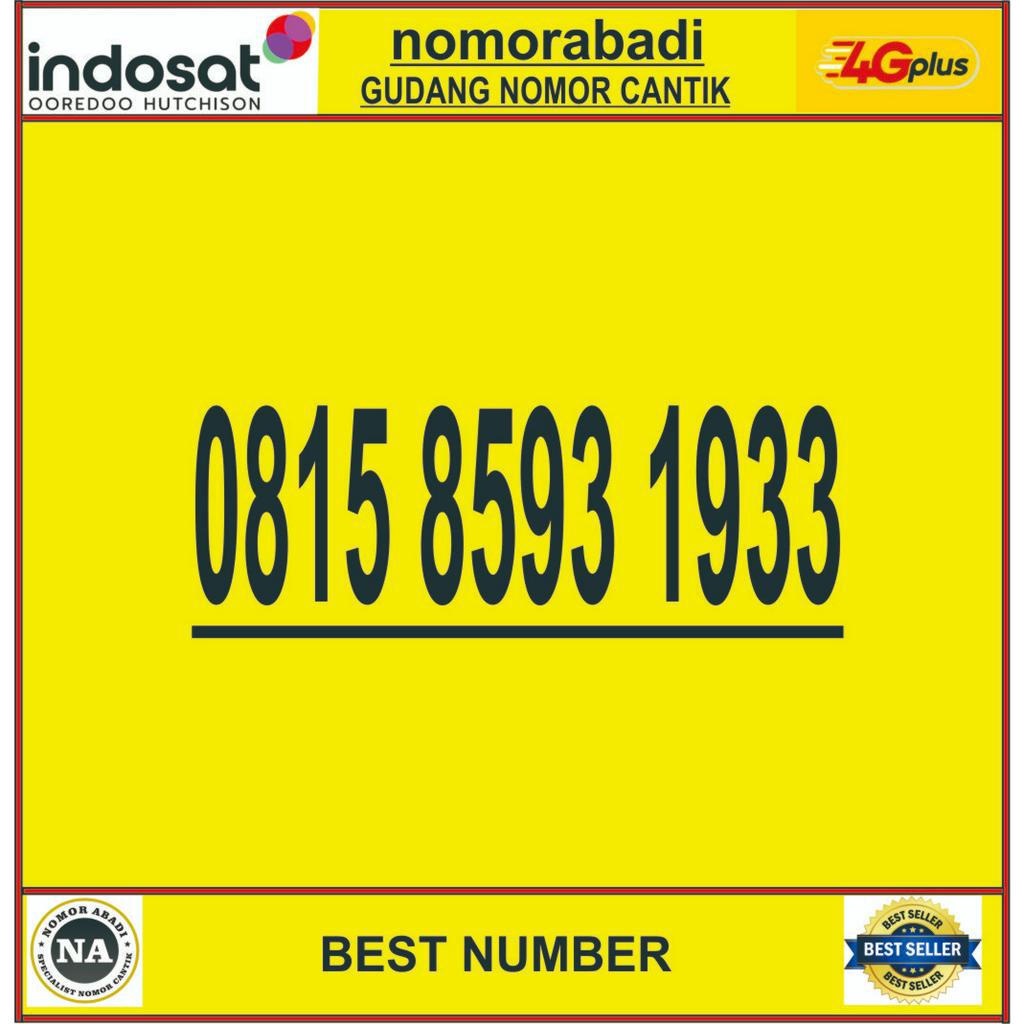 NOMOR CANTIK INDOSAT 4G 1933 H100