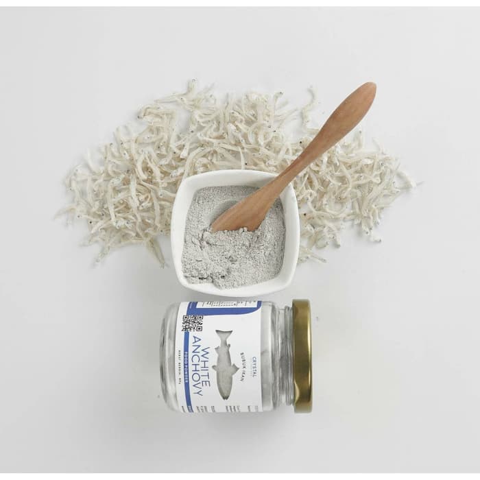 

Ready- Crystal Of The Sea White Anchovy Powder / Bubuk Teri (Bpom Certified)