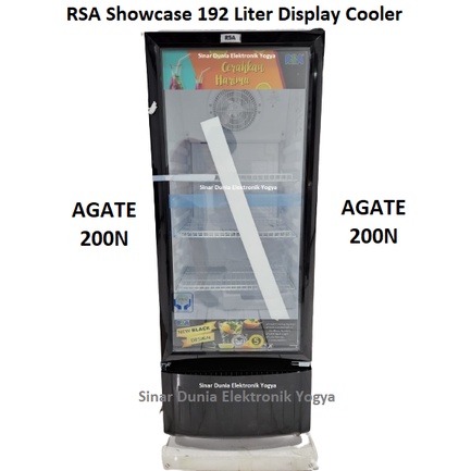 RSA Showcase 192 Liter Display Cooler AGATE-200N AGATE 200N AGATE 200