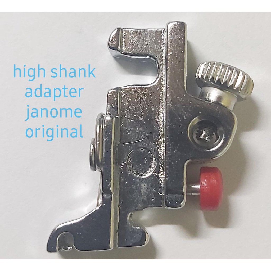 JANOME GENUINE PART adapter/shank/gagang/dudukan kaki sepatu mesin jahit portable janome -high shank foot holder