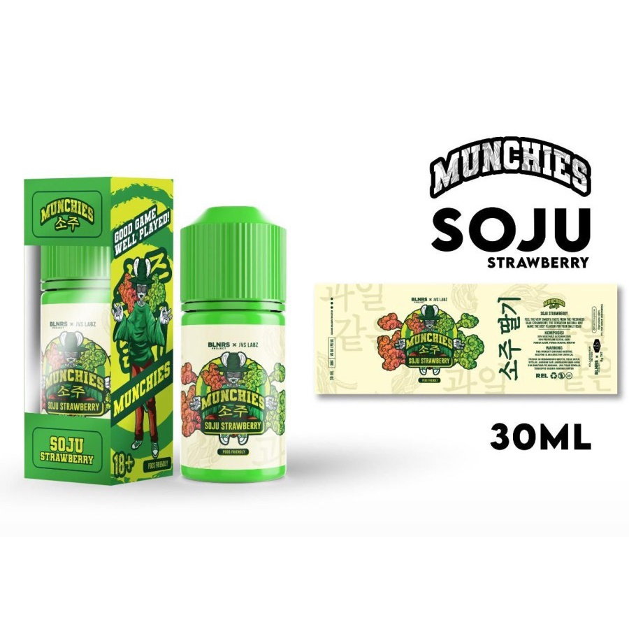 Munchies V2 Soju Stawberry Pods Friendly 30ML by Arief Muhammad x JVS Labz