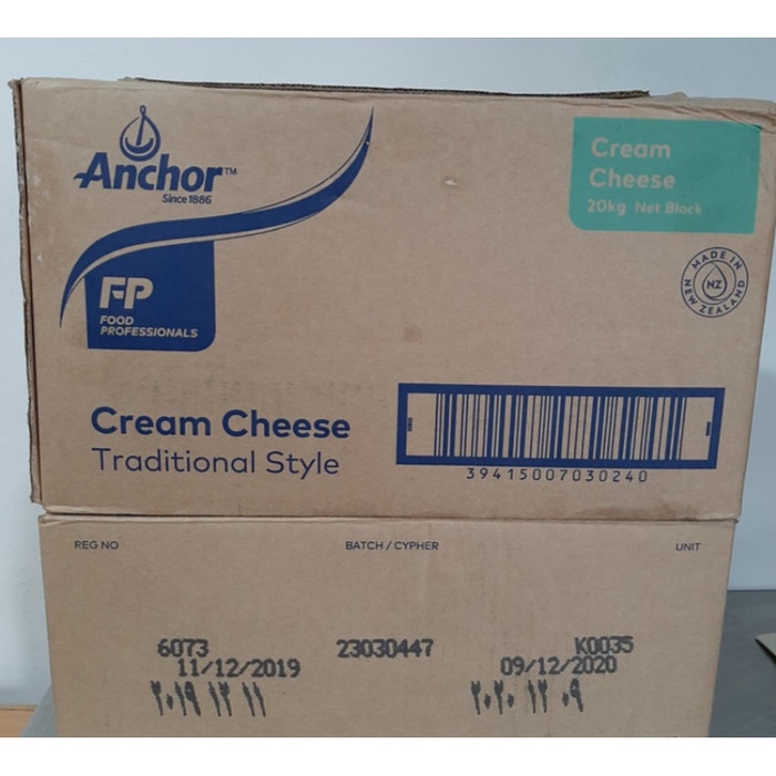 

Keju- Anchor Cream Cheese 1Kg (Repack) -Keju.
