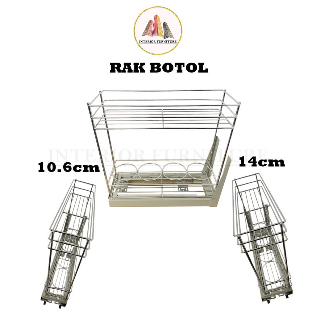 Rak Botol/Bumbu WW3300 14cm dan 10.6 cm