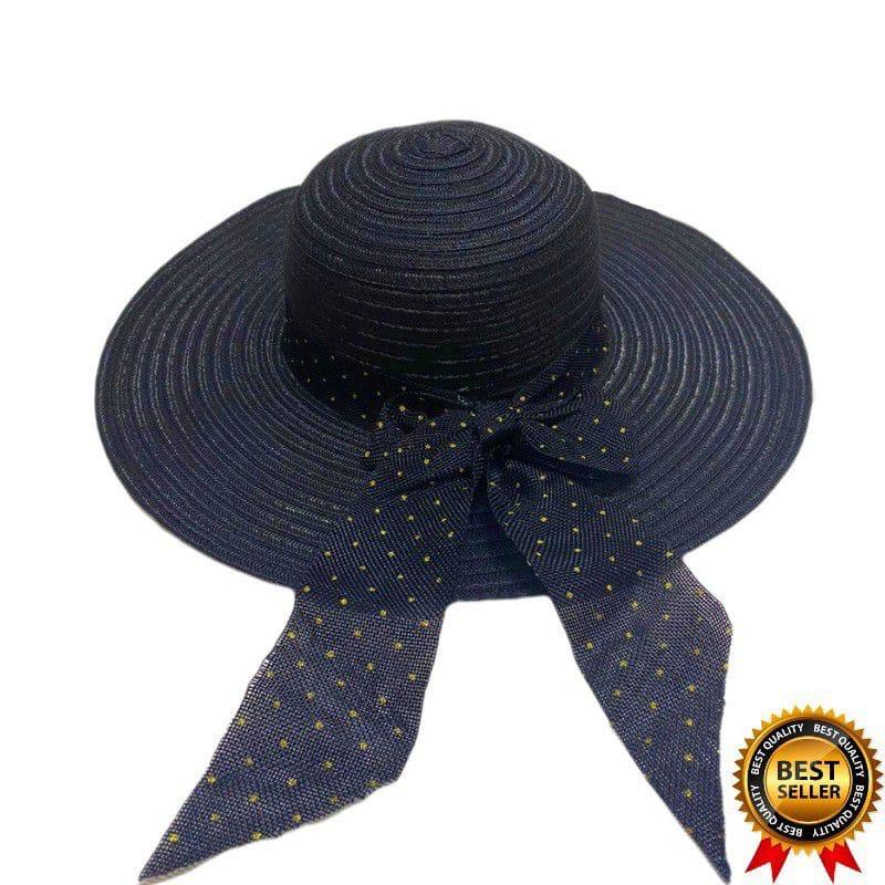 PERANG_STORE2Topi pantai rajut pita bintik emas Topi Pantai T2 COD