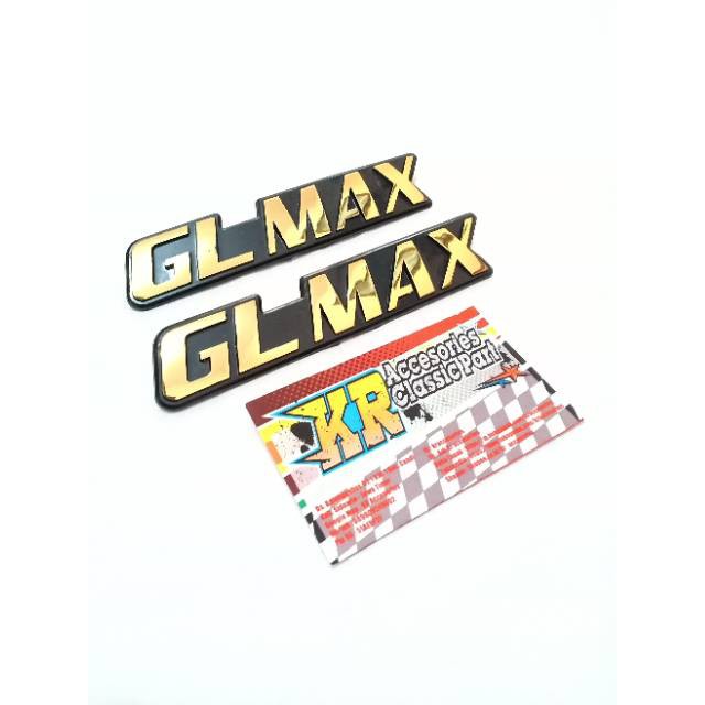 Emblem Box Aki GL MAX Imitasi/KW