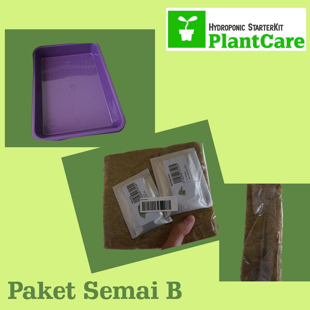 

Paket Semai B - Paket Semai Hidroponik Rockwool Pemula