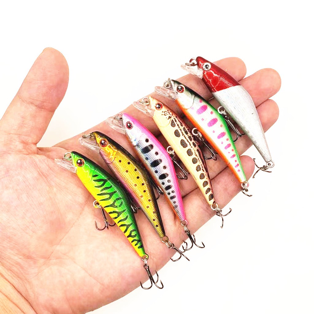 1Pcs New Sinking Minnow Fishing Lure 6.5cm 5g Swimbait Bass Wobbler Kail Ikan Kecil Memancing Kait