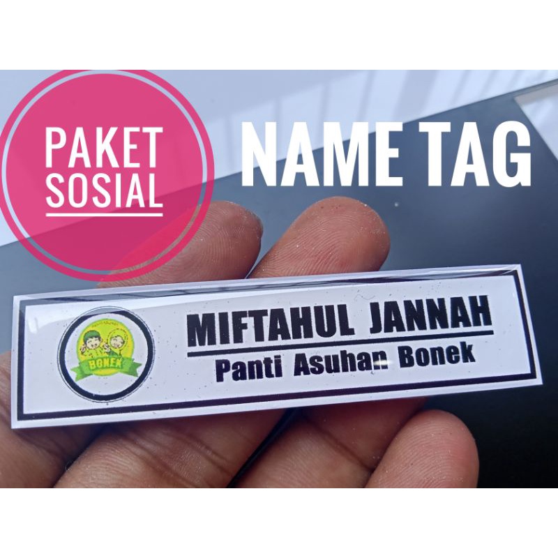 Pin - Name Tag - Paket Untuk Anak Yatim Piatu / Panti Asuhan - Semua Agama - Paket Sosial - Paket Berbagi - Paket Peduli - Free - Gratis