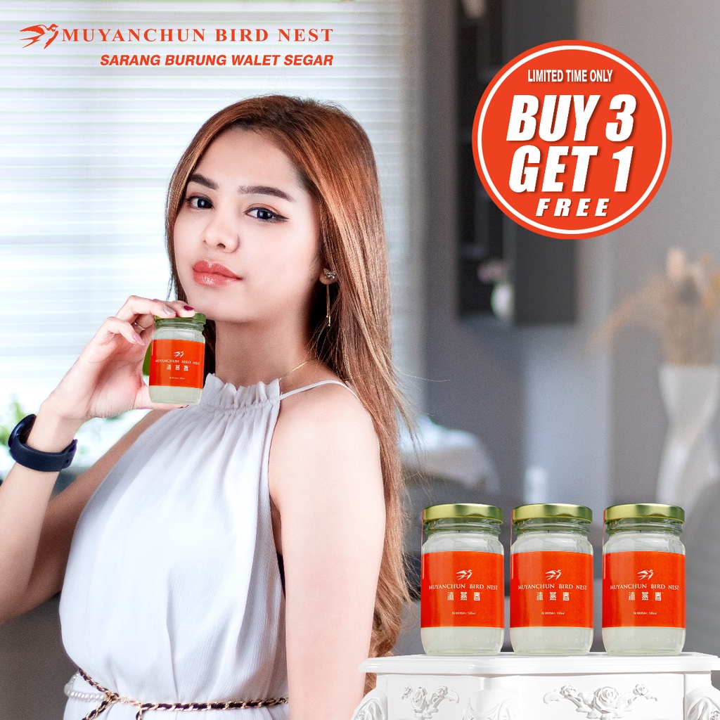 

100% Sarang Burung Walet Alami 120ml Birdnest Minuman Immune Booster Makanan Ibu Hamil untuk Kesehatan Tanpa Pengawet Freshly Boiled Bird’s Nest Muyanchun birdnest