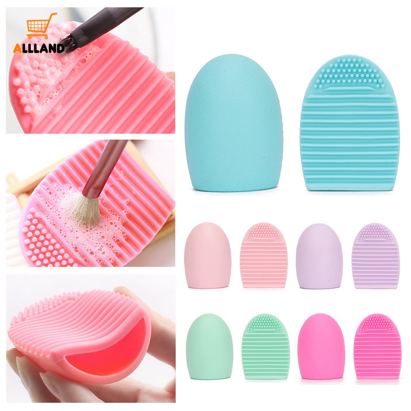 Pad Silikon Pembersih Brush Makeup Portable 5 Warna Dapat Dicuci