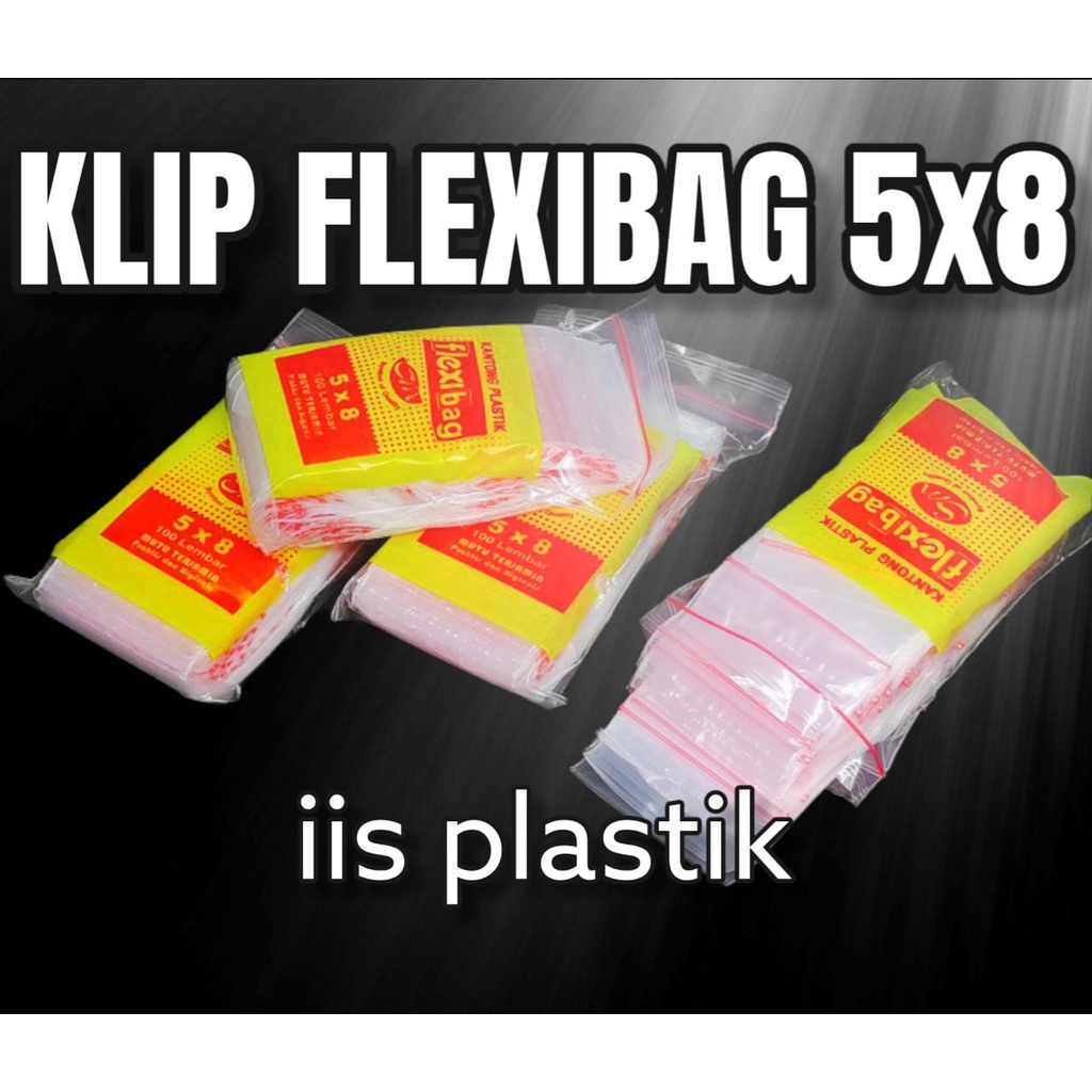Kantong plastik klip 5x8 isi 100pcs clip ziplock zipper pouch / kantong plastik klip emas,obat,saus