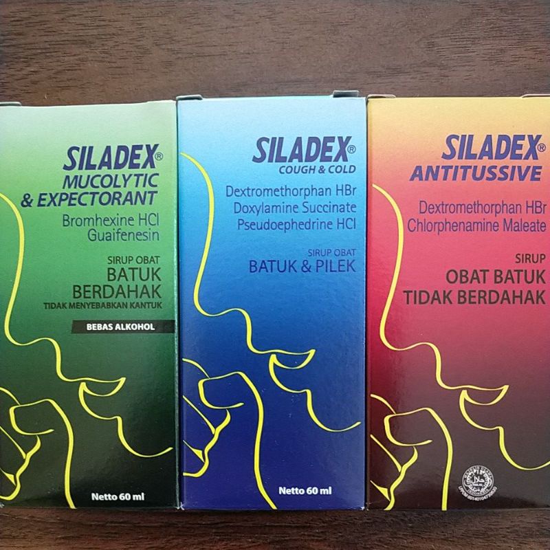 Siladex Hijau / Siladex Biru / Siladex Merah 60 ml