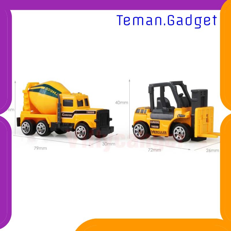 TG-MA185 MAINAN MOBIL-MOBILAN TRUCK KONSTRUKSI DIECAST ANAK 6PCS - CP1073