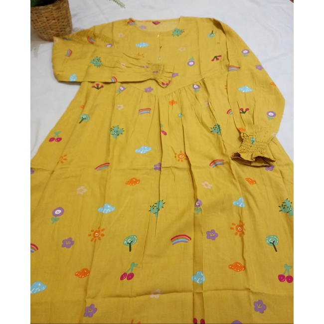 HOME DRESS RAYON MOTIF PREMIUM LD 100 FASHION MUSLIM ADEM