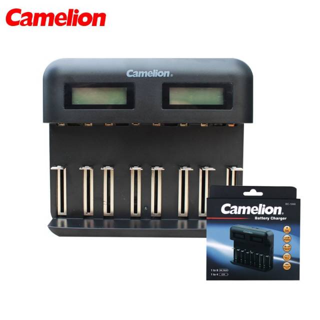 New Camelion Charger 8 Slot BC 1048  Fast Charging  LCD Display