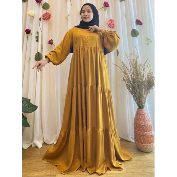 Gamis frilla R1 rayon uniqlo by frilla collection