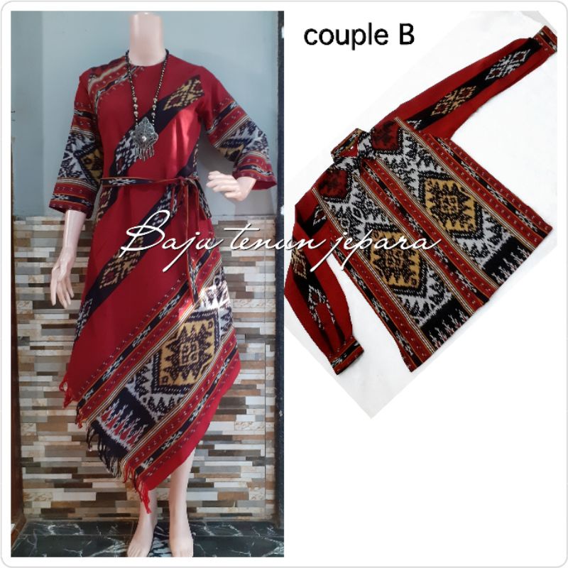 set couple baju tenun couple baju_tenun jepara Cp22