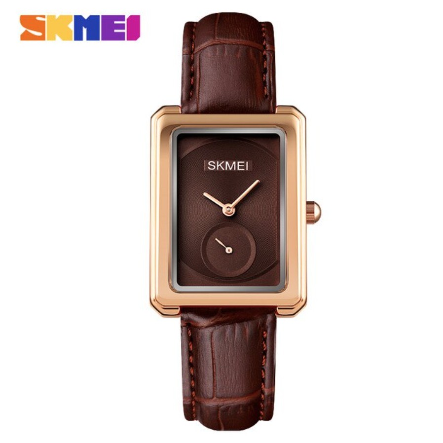 Jam Tangan Wanita SKMEI 1691 Kulit / Leather Women's Watches Ladies Quartz Clock Anti Air