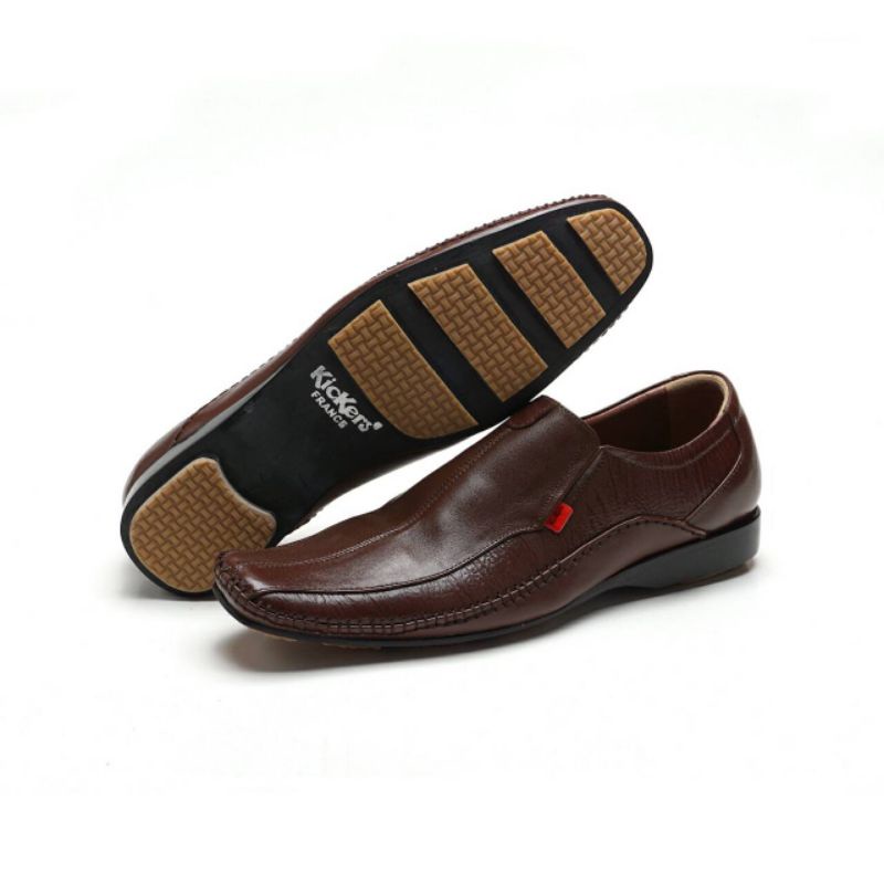 PANTOFEL PRIA - SLIP ON | SEPATU PANTOFEL PRIA KICKERS 100% ORIGINAL KULIT ASLI