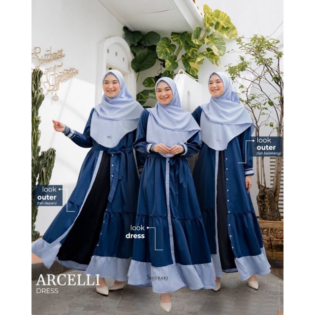 Gamis Arcelli Dress ori by shieraki couple
