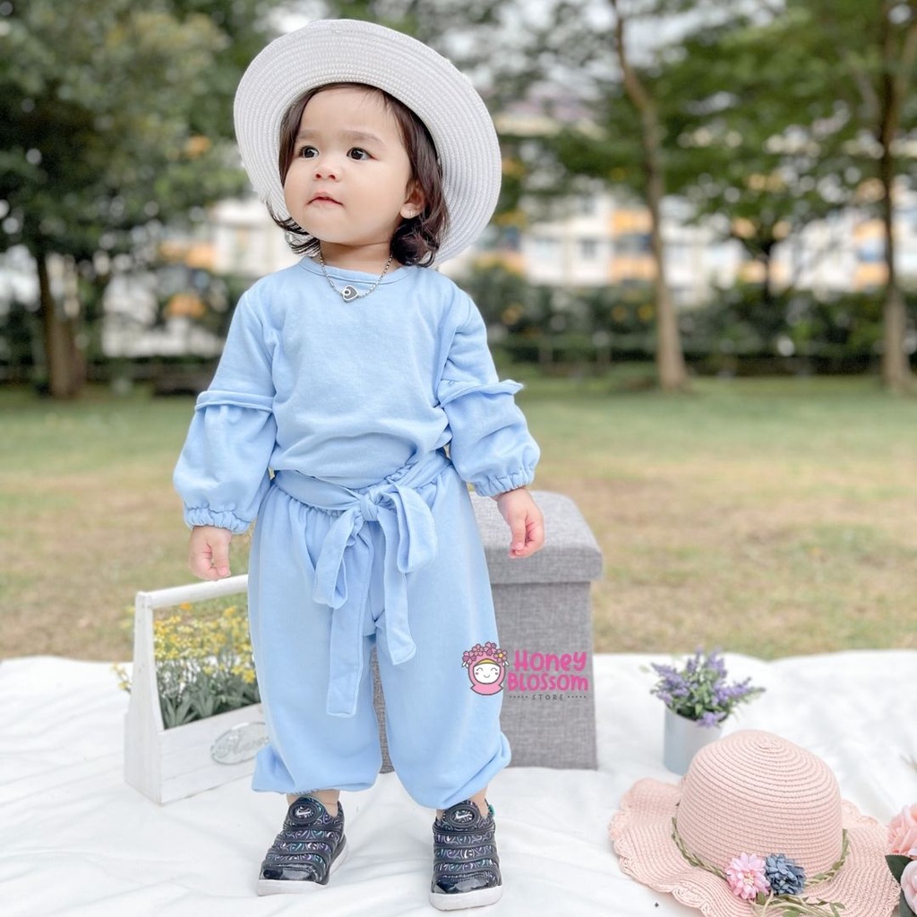 One Set Anak Perempuan / Setelan Muslim Anak Cantik Alika / Baju Muslim Anak 0-5 Tahun