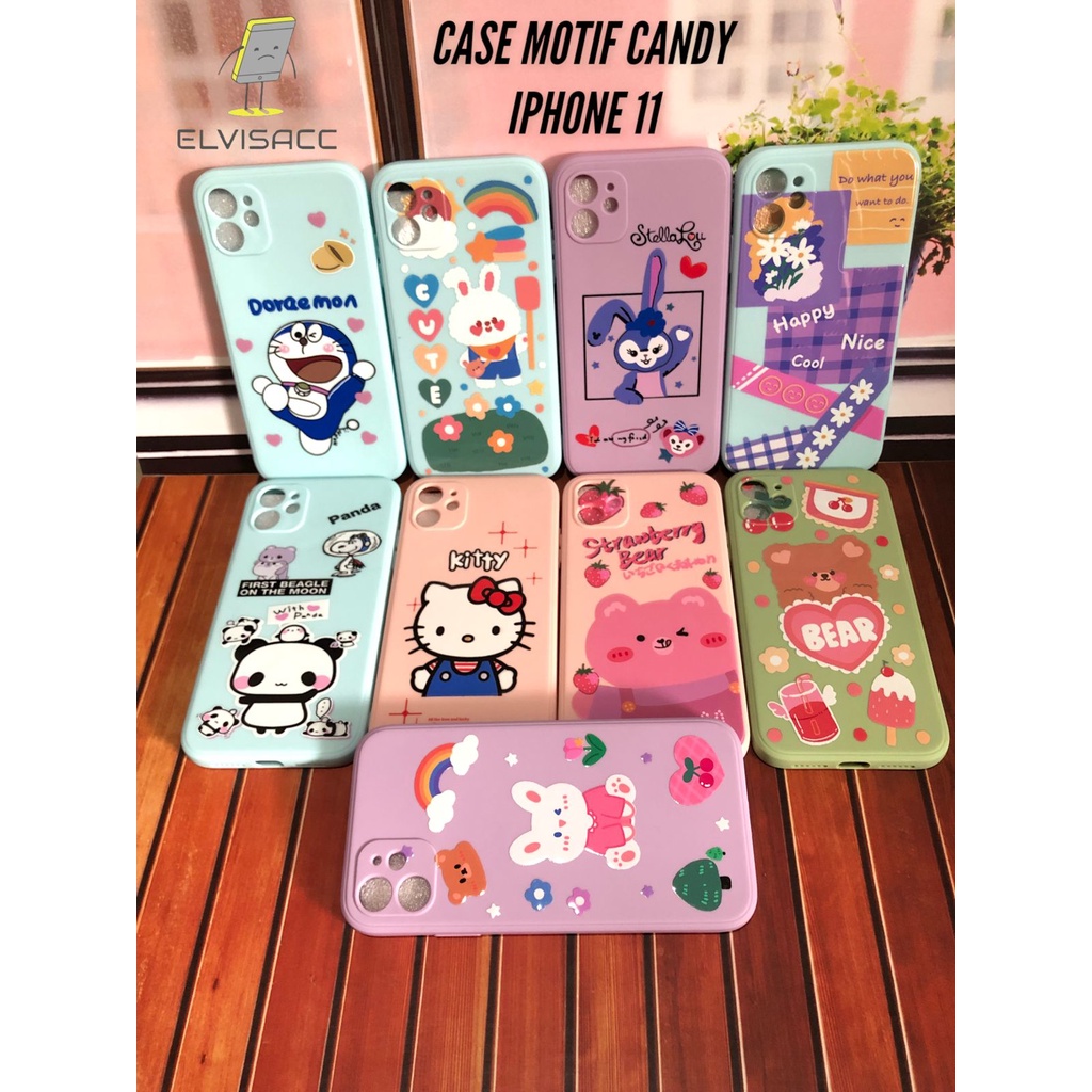 CASE MOTIF APPLE IPHONE 11 , CASE CANDY FULL MOTIF , CASING MOTIF APPLE IPHONE 11