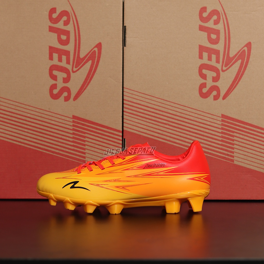 Sepatu Bola Specs Lightspeed 3 FG JR - Saffron/Tangelo/Bright Red