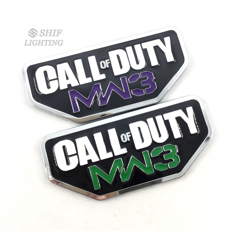 1 x Metal CALL OF DUTY MW3 Logo Car Auto Decorative Emblem Sticker Badge Decal For JEEP