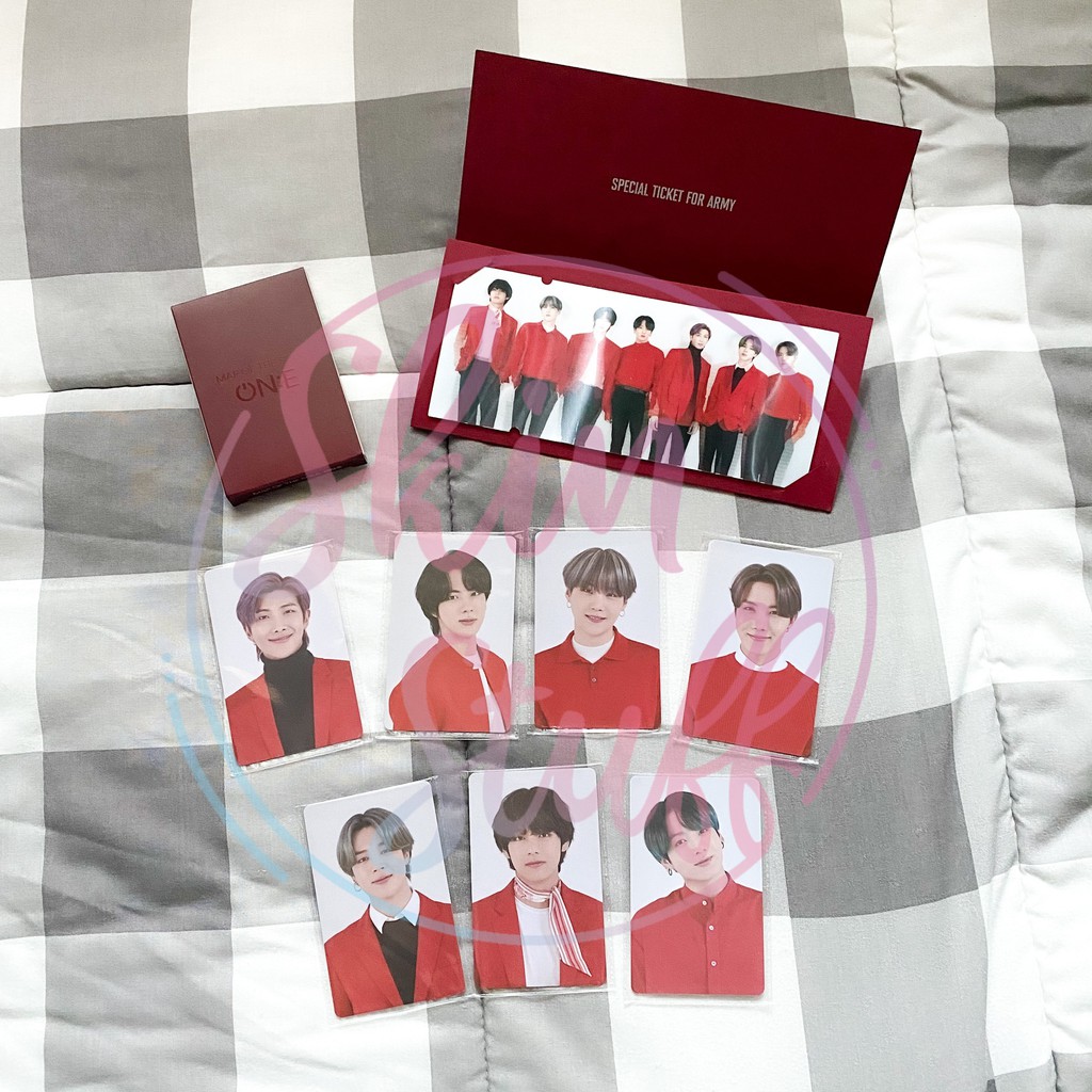 READYSTOCK - BTS MOTS ON:E CARD TICKET & LENTICULAR TICKET