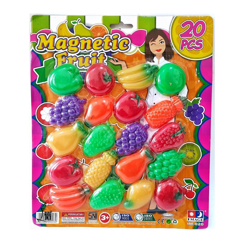 MAINAN ANAK MAGNETIC FRUIT TEMPELAN KULKAS BUAH IM020 hiasan kulkas